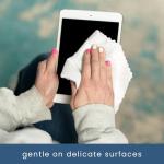 S&T INC. 50 Pack Microfiber Cleaning Cloth with Box, Bulk Towels for Home, Reusable Microfiber Towels for Cars, Cleaning Rags, White, 11.8 Inches x 11.8 Inches, 50 Count