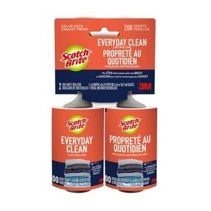 Scotch-Brite Everyday Clean Lint Roller, 4 in x 58.0 ft, 4 Units per Case