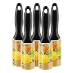 TIANBO FIRST Lint Rollers for Pet Hair, Extra Sticky Roller for Dog Cat Fur Removal, Travel Size for Clothes Couch, 450 Sheets Total, 5 Packs
