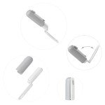 Small Lint Roller Travel Size Lint Remover for Pet Hair Cute Lint Roller with Cover Mini Purse Resuable Lint Roller (Gray)