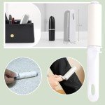 Small Lint Roller Travel Size Lint Remover for Pet Hair Cute Lint Roller with Cover Mini Purse Resuable Lint Roller (Gray)