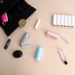 Small Lint Roller Travel Size Lint Remover for Pet Hair Cute Lint Roller with Cover Mini Purse Resuable Lint Roller (Gray)