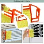 Openfly Venetian Blind Cleaner Duster Tool, Hand-held Window Shutters Duster, Window Blind Cleaning Tool, Groove Gap Cleaning Brush for Blind, Air Conditioner, Car Vents, Fan, Door Window Track- 8Pack
