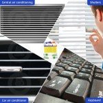 4Pcs Window Venetian Blind Cleaner Duster Tool,Washable 7 Fingers Dusting Cleaner and Air Vent Cleaner,Shutter Cleaner Brush,Blinds Air Conditioner Keyboard Fan Duster Dirt Housekeeping Cleaner