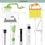Openfly Venetian Blind Cleaner Duster Tool, Hand-held Window Shutters Duster, Window Blind Cleaning Tool, Groove Gap Cleaning Brush for Blind, Air Conditioner, Car Vents, Fan, Door Window Track- 8Pack