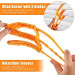 6 Pcs Window Venetian Blind Cleaner Duster Tool 2 Pcs 7 Fingers Dusting Cleaner Tool 2 Pcs Shutter Cleaner Brush and 2 Pairs Cleaning Gloves for Air Conditioner Keyboard Fan Dirt House Dust Cleaner