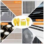 6 Pcs Window Venetian Blind Cleaner Duster Tool 2 Pcs 7 Fingers Dusting Cleaner Tool 2 Pcs Shutter Cleaner Brush and 2 Pairs Cleaning Gloves for Air Conditioner Keyboard Fan Dirt House Dust Cleaner
