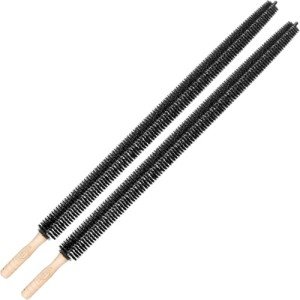 Holikme Dryer Vent Cleaner Kit 2 Pack Dryer Lint Brush Vent Trap Cleaner,Long Flexible Refrigerator Coil Brush Radiator Brush 27 Inch