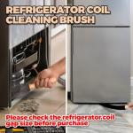 Holikme Dryer Vent Cleaner Kit 2 Pack Dryer Lint Brush Vent Trap Cleaner,Long Flexible Refrigerator Coil Brush Radiator Brush 27 Inch