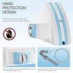 Magnetic Glass Cleaner Tools - Double Sided Windows Glass Cleaner Wiper for (5-25mm) Single Double Glass with 1 Pc Microfiber Cleaning Cloth 5-Files Adjustable Windshield Cleaner Tool for High-Rise