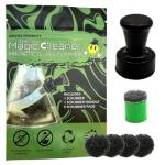 The Magic Cleaner Magnetic Glass Cleaner Kit |Mini, 12mm Size | For Water Pipes, Vases, Windows, Aquariums, Small, & all Shapes & Sizes | Cleans Hard to Reach Stains | Scrub via Magnet Glass Cleaner
