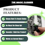 The Magic Cleaner Magnetic Glass Cleaner Kit |Mini, 12mm Size | For Water Pipes, Vases, Windows, Aquariums, Small, & all Shapes & Sizes | Cleans Hard to Reach Stains | Scrub via Magnet Glass Cleaner
