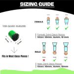 The Magic Cleaner Magnetic Glass Cleaner Kit |Mini, 12mm Size | For Water Pipes, Vases, Windows, Aquariums, Small, & all Shapes & Sizes | Cleans Hard to Reach Stains | Scrub via Magnet Glass Cleaner