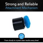 SNOWTREE - BoroBuddy Pro Magnetic Glass Cleaner | Cleans Hard to Reach Stains on Glass, Ceramic, Metal Pieces of All Shapes & Sizes | Glass Pieces, Bottles, Glassware | Free Scrubber Pads | Tangerine