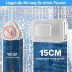 Magnetic Windshield Cleaner Tool, Widen Double-Sided Window Cleaner with Anti-Falling Rope for Glass Thickness 3-5 Inch, Adjustable Magnetic Windshield Cleaner for Car Glazed and Home High Rise Window