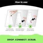 The Magic Cleaner Magnetic Glass Cleaner Kit |Mini, 12mm Size | For Water Pipes, Vases, Windows, Aquariums, Small, & all Shapes & Sizes | Cleans Hard to Reach Stains | Scrub via Magnet Glass Cleaner