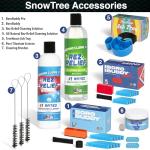 SNOWTREE - BoroBuddy Pro Magnetic Glass Cleaner | Cleans Hard to Reach Stains on Glass, Ceramic, Metal Pieces of All Shapes & Sizes | Glass Pieces, Bottles, Glassware | Free Scrubber Pads | Tangerine