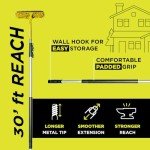 DOCA Telescoping Pole 6-24 Ft - Extension Pole for Cleaning, Feather Duster, Window Washing Kit, Paint Roller, Window Squeegee - High Reach Extendable Kit for Indoor & Outdoor - Squeegee Dual Plane