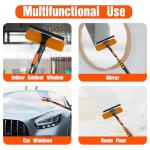 LAANPOLE 26FT Window Squeegee with Extension Pole, 2-in-1 Squeegee for Window Cleaning, Professional Cleaning Kit for Home with 20FT Telescoping Pole for Outdoor Indoor Use