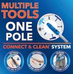 Unger Professional Total Pro Kit; Window Cleaning Kit; All-in One Window Washing Kit; Squeegee, Window Washer, Telescopic Pole; Streak-Free Results