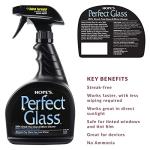 HOPE'S Perfect Glass Cleaner, Streak-Free, Ammonia-Free Window, Mirror, Screen, and Shower Door Cleaner, Indoor and Outdoor Glass Surfaces, 32 Fl Oz Spray Bottle and 67.6 Fl Oz Refill, Pack of 1