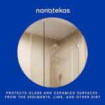 Nanotekas - Nano Glass Coating 2-in-1 Kit - Shower Glass and Ceramic protector. Water Repellent spray for glass and Glass Guard for shower doors - Shield against soap residue and hard water stains
