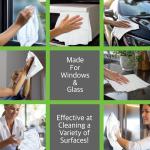 Microfiber Magic Streak Free Cleaning Cloth 6 Pack Clean Any Surface With Just Water Eco Friendly Environmentally Safe Perfect for Window, Mirror, Kitchen, Counters, Appliances, Car, Cycle, TV Screen