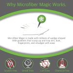 Microfiber Magic Streak Free Cleaning Cloth 6 Pack Clean Any Surface With Just Water Eco Friendly Environmentally Safe Perfect for Window, Mirror, Kitchen, Counters, Appliances, Car, Cycle, TV Screen