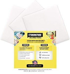 StreakFree "The Next Generation" Microfiber Cloths - 16" x 16" Cloths Leave Surfaces Streak-Free, Spot-Free, Lint-Free and Polished (Pack of 3)