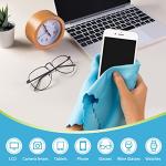 AIDEA Microfiber Glass Cleaning Cloths, 8PK, Premium Microfiber Glass and Window Cleaner, Lint Free Quickly Clean Windows, Glasses, Windshields, Mirrors, Stainless Steel, 12"x12"