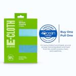 E-Cloth Window Cleaning Cloth - Eco Packaging - Glass Cleaning Cloth, Streak-Free Windows with Just Water, Microfiber Towel Kit for Windows, Car Windshield, Mirrors - Alaskan Blue