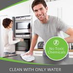 Microfiber Magic Streak Free Cleaning Cloth 3 Pack Clean Any Surface with Just Water Eco Friendly Environmentally Safe Perfect for Window, Mirror, Kitchen, Counters, Appliances, Car, Cycle, TV Screen