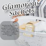 Tyler Candle Diva Dryer Sachets, 8 Glamorous Reusable Dryer Sachets, 2 Pack (4 per Pack) Bundle with Lumintrail Stain Remover Pen, Home Laundry Softener Sheets, Scent for Clean Fabric Detergent Beads