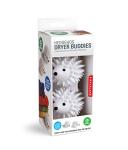 Kikkerland Hedgehog Reusable Dryer Balls, Set of 2, 1 EA, Plastic, White