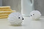 Kikkerland Hedgehog Reusable Dryer Balls, Set of 2, 1 EA, Plastic, White