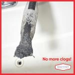12 Pieces Lint Traps Washing Machine Quality Snares for Laundry and Rust Proof Stainless Steel Mesh with Ties Hose Filter Screen Sock Catcher