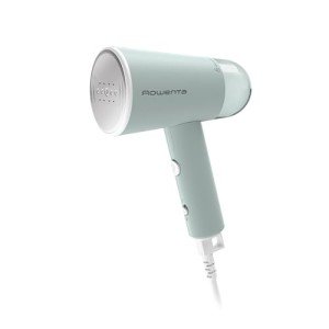 Rowenta Mini Travel Steamer for Clothes, Portable Handheld Steamer with 2.3 Oz Tank, Foldable, 1100 Watts, Ironing, Travel Essentials, Green, DR1014