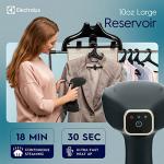 Electrolux Steamer for Clothes, 1500 Watt Portable Handheld Fabric and Garment Steamer with Lint Remover & Fabric Brush, Ultra-Fast Heat Up, 18 Min Continuous Steam for Powerful Wrinkle Remover, Black