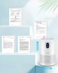 MOOKA Air Purifiers for Home Large Room up to 1076 ft², H13 True HEPA Air Filter Cleaner, Odor Eliminator, Remove Smoke Dust Pollen Pet Dander, Night Light(Available for California)