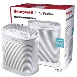 Honeywell AllergenPlus HEPA Air Purifier, Airborne Allergen Reducer for Extra Large Rooms, Reduces Allergens, Smoke, Wildfire Smoke, Pollen, Pet Dander and More, White, HPA304