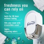Febreze Plug in Air Freshener, Odor-Fighting Scented Oil Refill, Air Fresheners for Home and Bathroom and Kitchen, Long Lasting for Strong Odors, Unstopables Fresh Scent, 0.87oz Refills, 3 Count