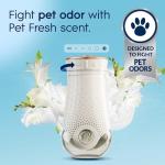 Glade PlugIns Refills Air Freshener Starter Kit, Pet Fresh Scent, Scented and Essential Oils for Home and Bathroom, 0.67 Fl Oz, 1 Warmer + 1 Refill