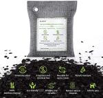 CLEVAST Bamboo Charcoal Air Purifying Bags (Large, 4×200g), Removes Odors and Moisture, Nature Fresh Air Purifier Bags, Odor Eliminator for Home, Car, Pets, Bathroom, Basement