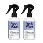 Fresh Wave Lavender Odor Eliminator Spray & Air Freshener, 8 oz. Pack of 2. Odor Absorbers for Home. Safer Odor Relief Natural Plant-Based For Furniture, Fabrics & Trash