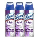 Lysol Fabric Disinfectant Spray, Sanitizing and Antibacterial Spray, For Disinfecting and Deodorizing Soft Furnishings, Lavender Fields 15 Fl. Oz (Pack of 3)