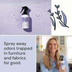 Fresh Wave Lavender Odor Eliminator Spray & Air Freshener, 8 oz. Pack of 2. Odor Absorbers for Home. Safer Odor Relief Natural Plant-Based For Furniture, Fabrics & Trash