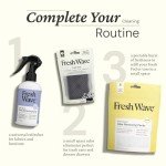 Fresh Wave Lavender Odor Eliminator Spray & Air Freshener, 8 oz. Pack of 2. Odor Absorbers for Home. Safer Odor Relief Natural Plant-Based For Furniture, Fabrics & Trash