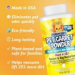 Bodhi Dog Natural Carpet Powder - Dry Pet Smell Eliminator & Urine Odor Remover - Loosens Fur & Dirt - Plant-Based and Biodegradable Room Freshener for Home with Pets - Fresh Laundry (Pack of 1)