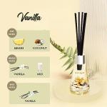 Xcleen 3 Pack Reed Diffuser, Scented Oil Diffuser with 15 Sticks, Escape/Vanilla/Moroccan Amber, Air Freshener for Bathroom & Office, Holiday Home Fragrance, Gift idea, Each 1.7Fl Oz, Total 5.1Oz