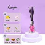 Xcleen 3 Pack Reed Diffuser, Scented Oil Diffuser with 15 Sticks, Escape/Vanilla/Moroccan Amber, Air Freshener for Bathroom & Office, Holiday Home Fragrance, Gift idea, Each 1.7Fl Oz, Total 5.1Oz